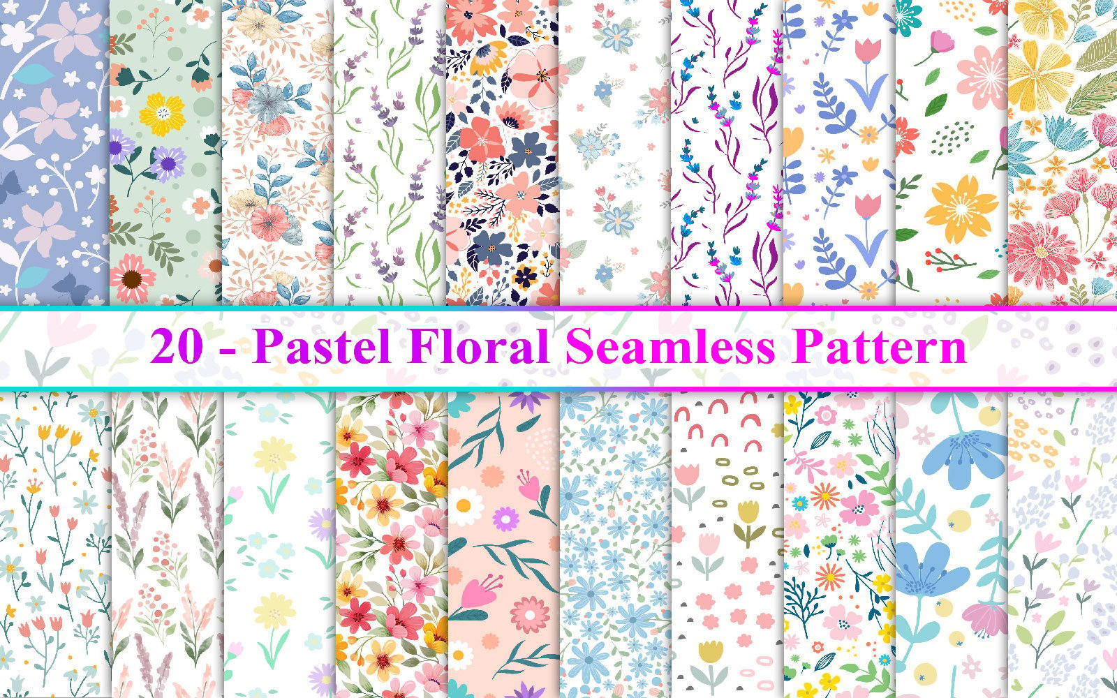 Kit Graphique #312612 Pastel Flower Divers Modles Web - Logo template Preview