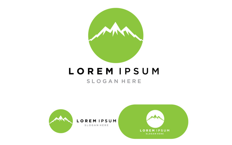 Mountain landscape Logo Template Vector illustration V10