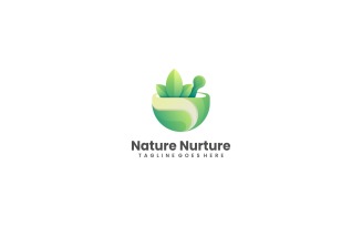Nature Nurture Gradient Logo