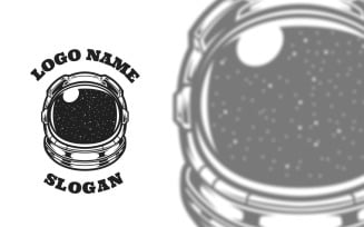 Astronaut Graphic Logo Design
