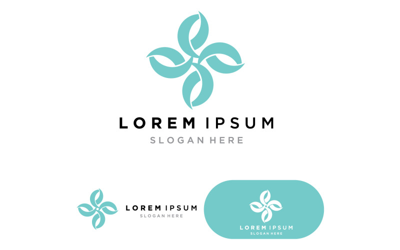 Fowers design vector for spa, boutique, beauty salon, 1 Logo Template