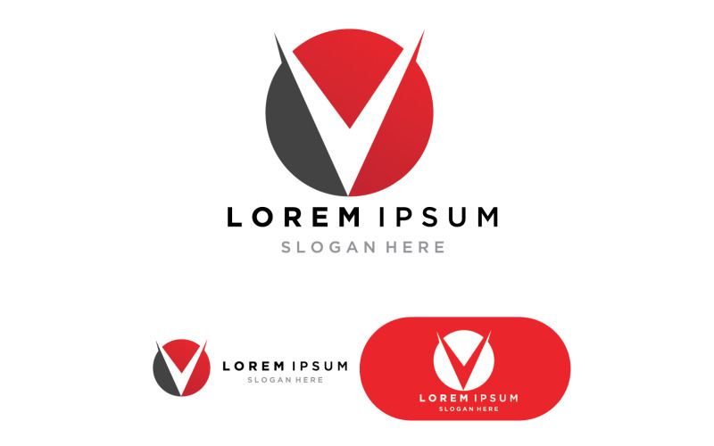 V Letter Logo and vector template 1 Logo Template