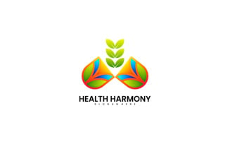 Health Harmony Gradient Colorful Logo
