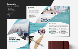 Printable Business Bifold Brochure Template