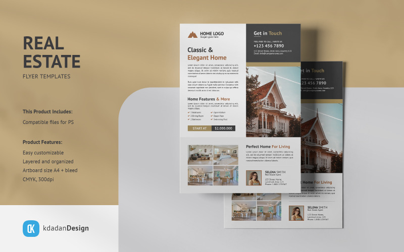 Real Estate Flyer PSD Templates Vol 058 Corporate Identity