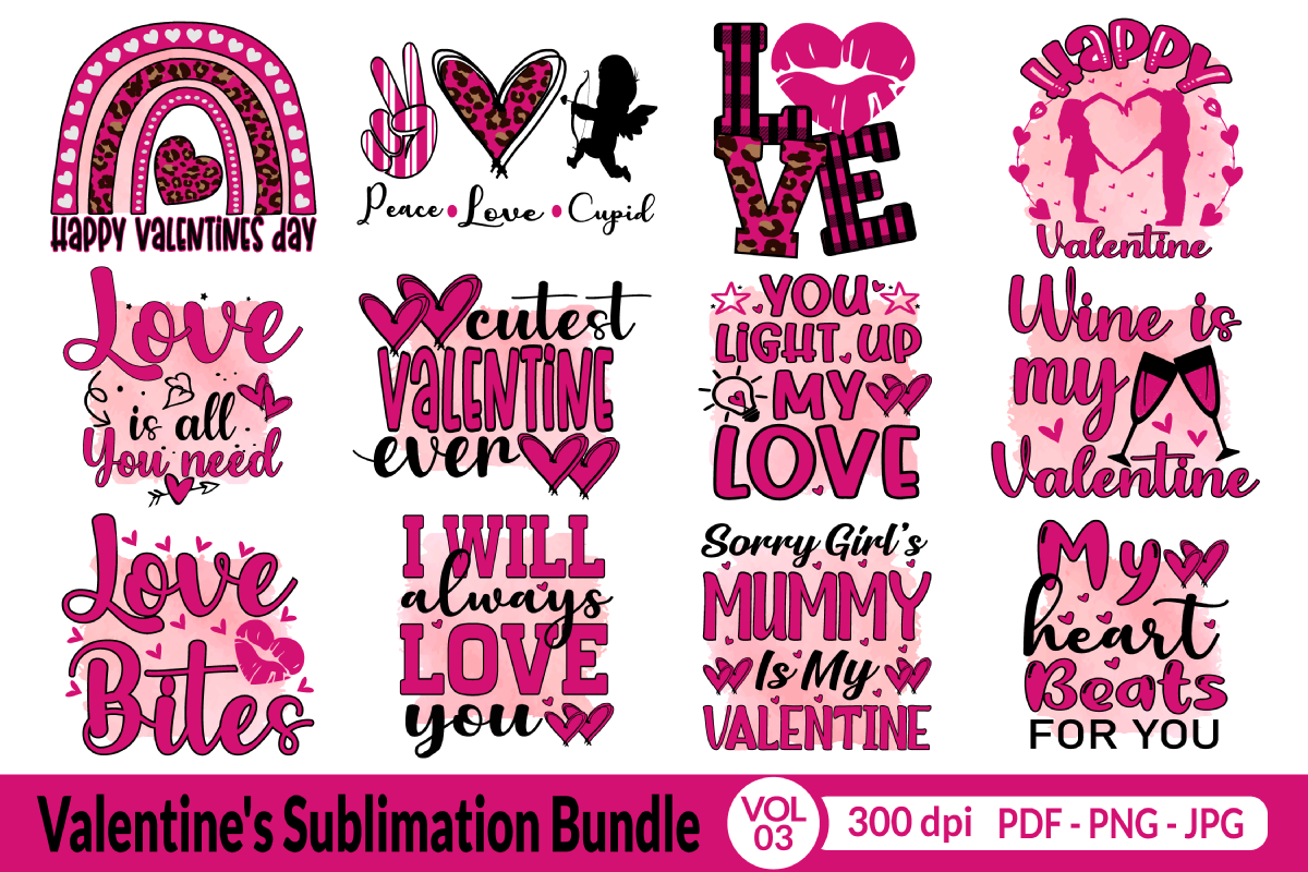 Valentine's Sublimation Bundle Vol.3
