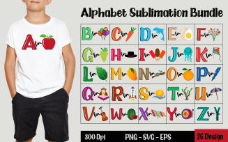 Alphabet Sublimation Bundle