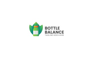 Bottle Gradient Logo Style