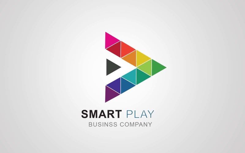 creative digital smart Play Logo Logo Template