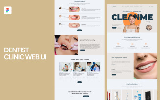 Dentist Clinic Web UI Template