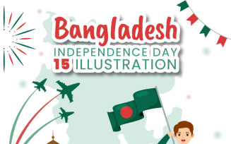 15 Happy Independence Bangladesh Day Illustration
