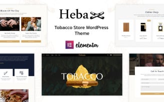 Heba - Tobacco and Cigars WordPress Theme