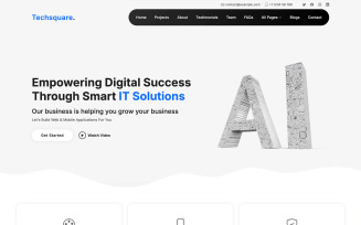 Techsquare - AI Solutions & Business Services Multipurpose Website Template
