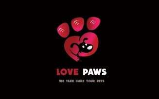 veterinary love Paws Logo