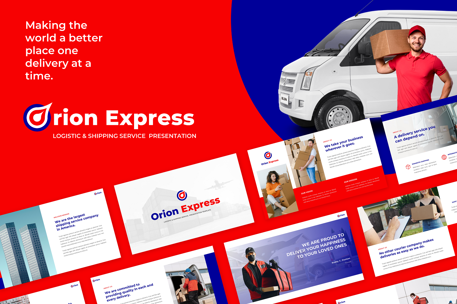 Orion - Logistic & Shipping Service Powerpoint Template