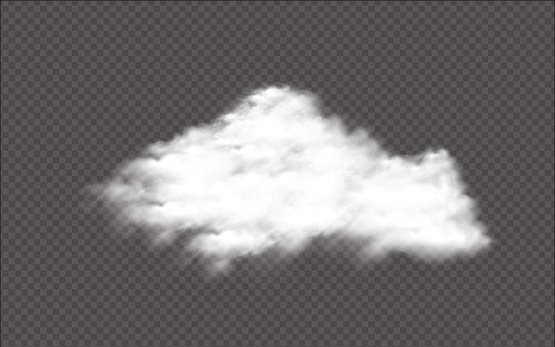 Dense fog and cloud vector template Vector Graphic