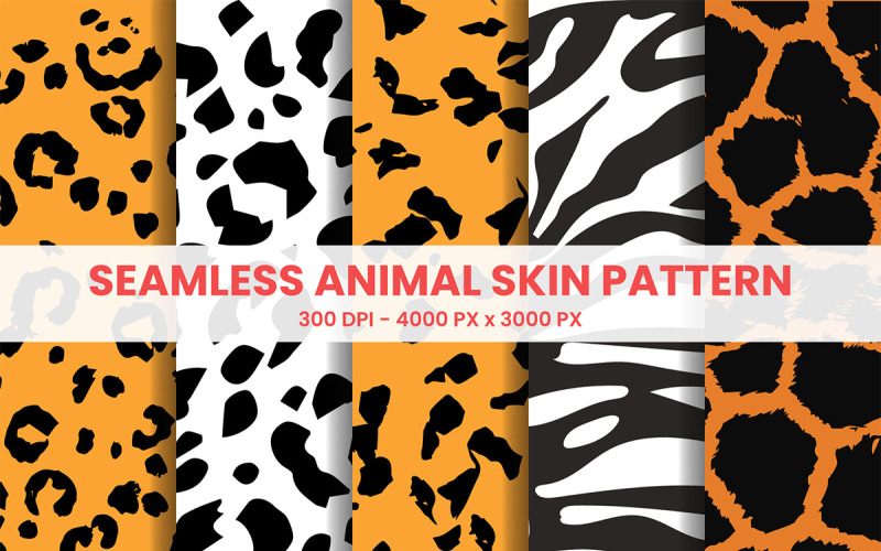 Seamless Animal Skin Pattern Background