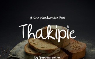 Thakipie - Cute Handwritten Font