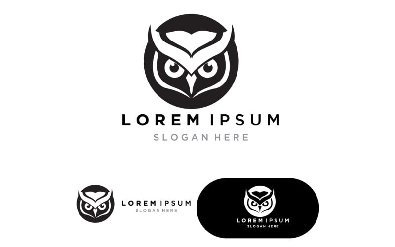 Bird and Wing fly falcon,eagle,owl logo vector icon design template v15 Logo Template