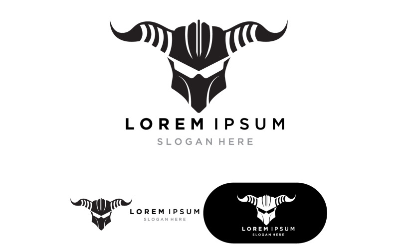 Spartan and gladiator helmet strong logo icon designs vector v8 Logo Template