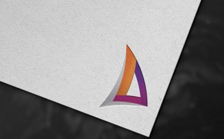 A Letter Digital Logo Template