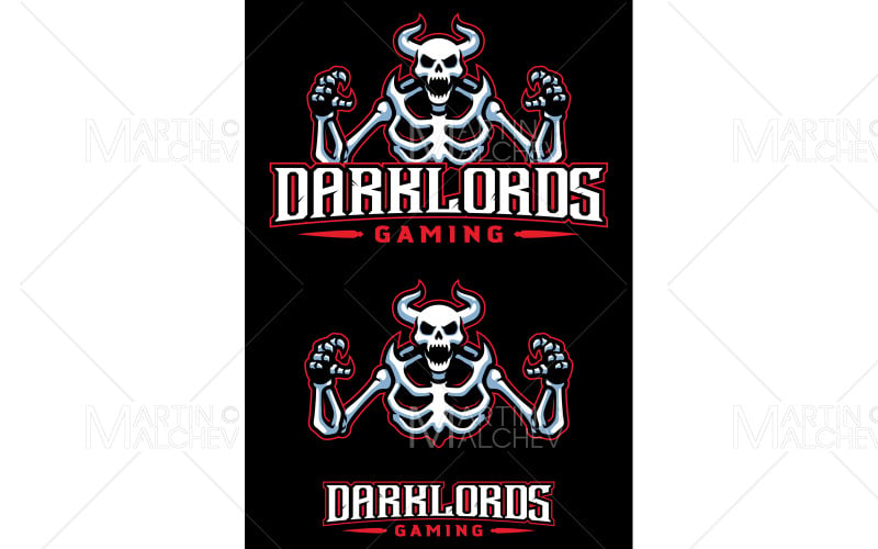 Darklords Gaming Mascot Vector Illustration