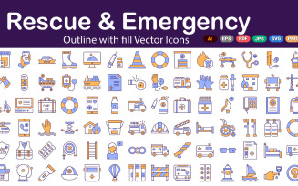 Rescue Emergency Icons Pack | AI | SVG | EPS