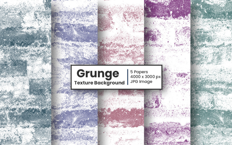 Colorful grunge dirty overlay texture set and grunge digital paper background Background