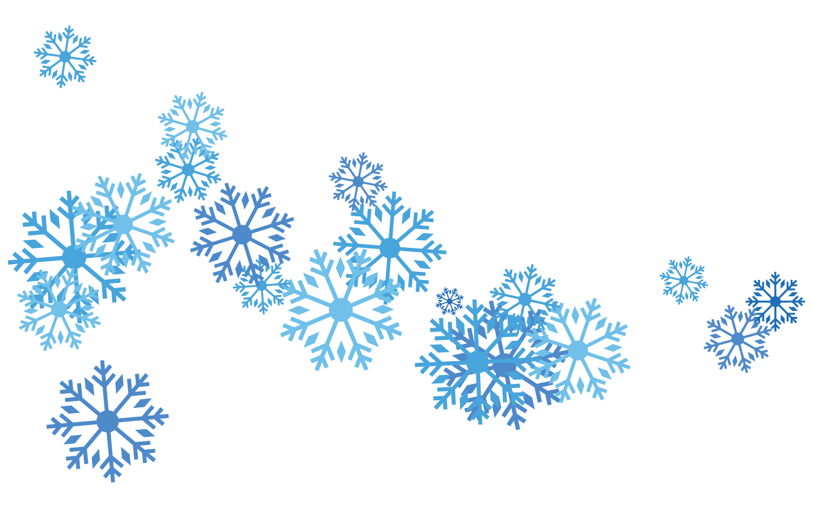 Fond Flocons Neige Modèle Conception Plate Vecteur Illustration Chutes Neige
