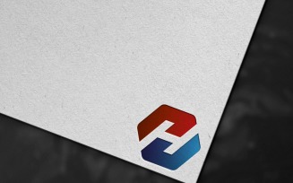 H Letter Digital Logo Template