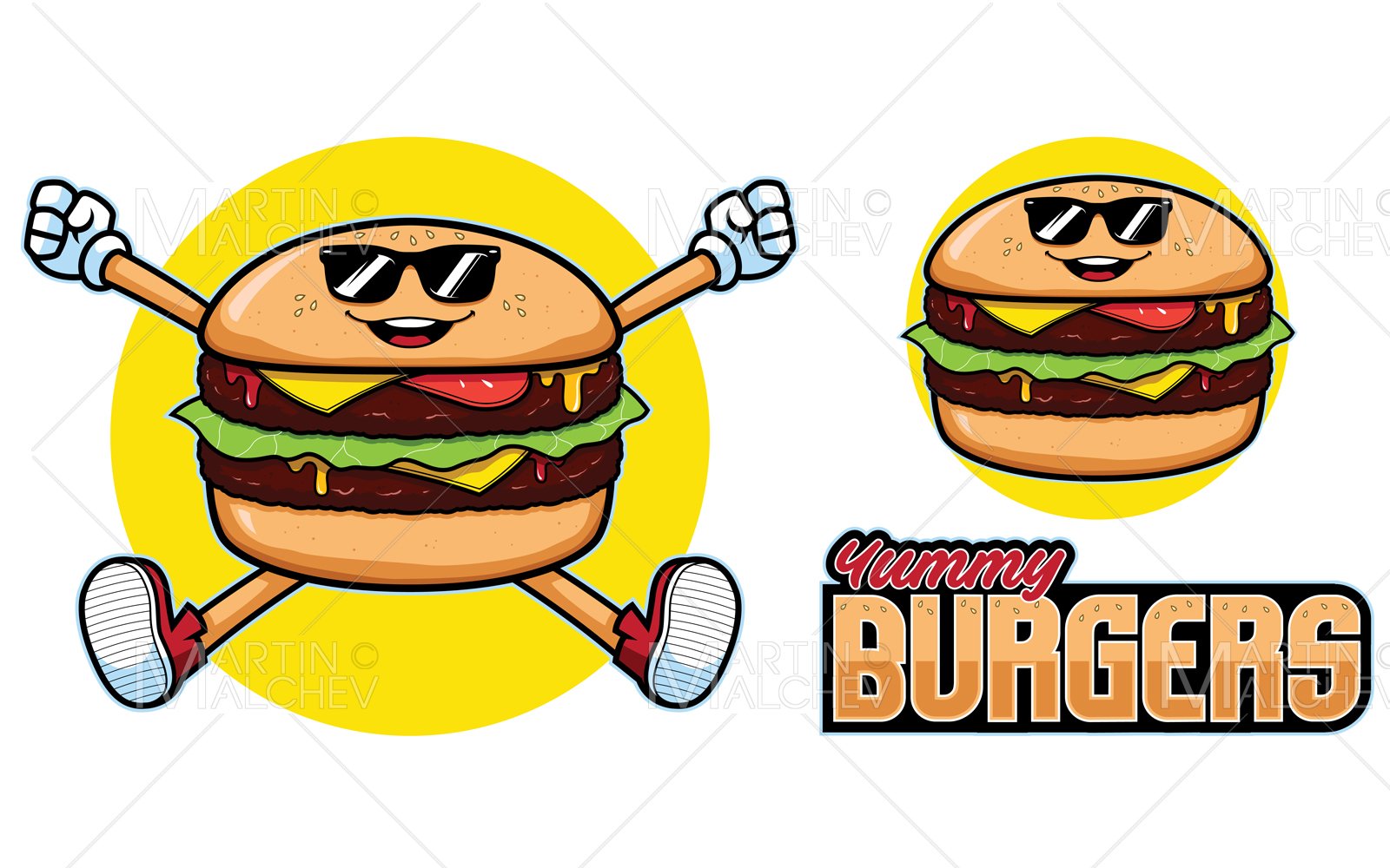 Kit Graphique #313472 Burger Hamburger Web Design - Logo template Preview