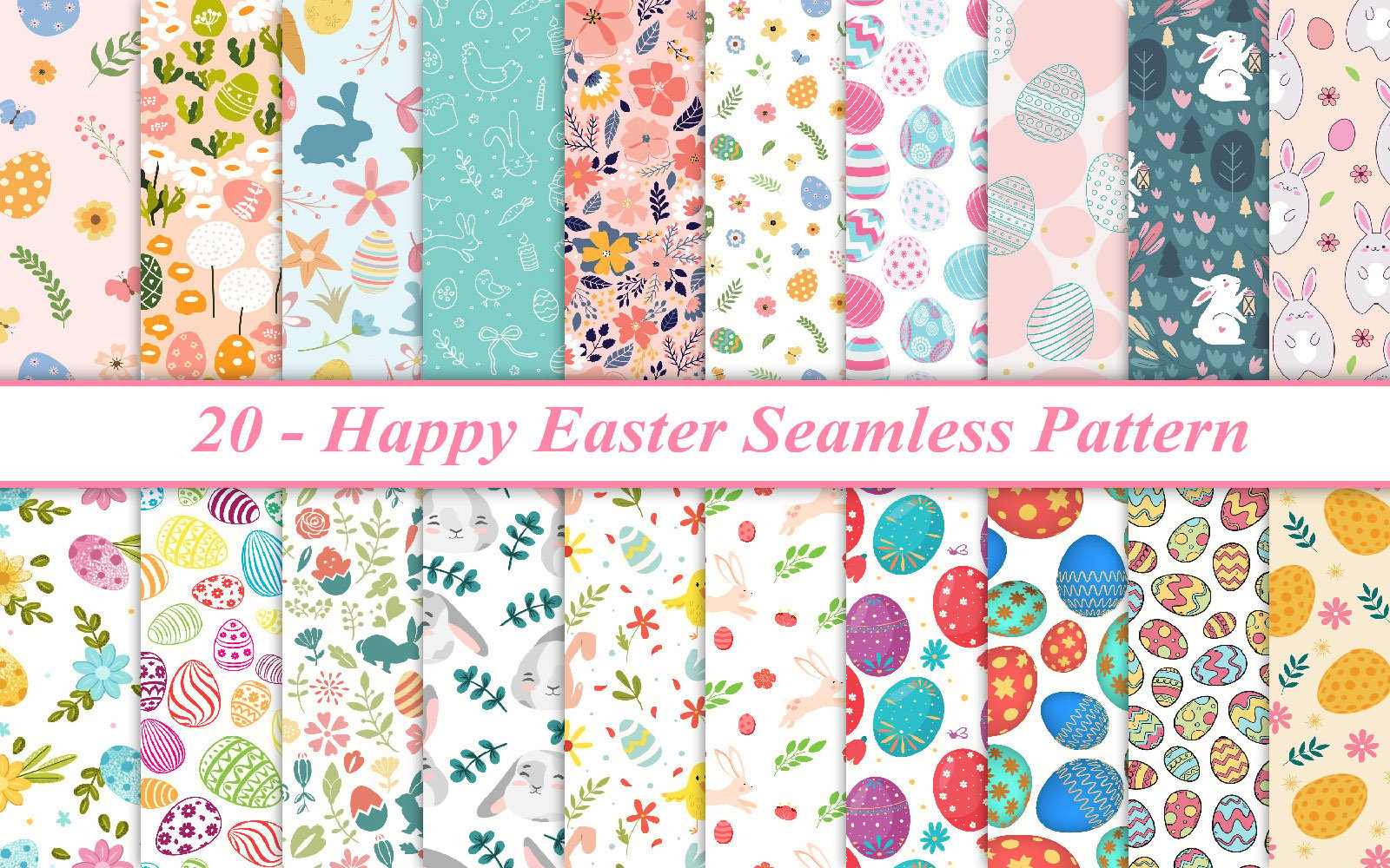 Kit Graphique #313493 Easter Seamless Divers Modles Web - Logo template Preview