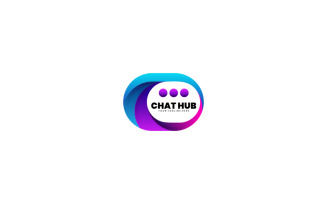 Chat Hub Gradient Logo Style