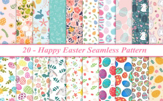 Happy Easter Seamless Pattern, Easter Seamless Pattern, Easter Pattern