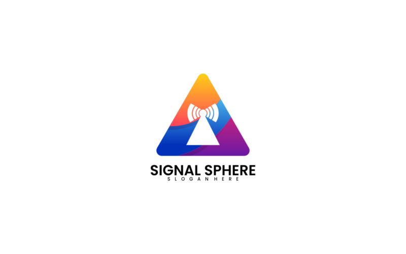 Signal Sphere Gradient Logo Logo Template