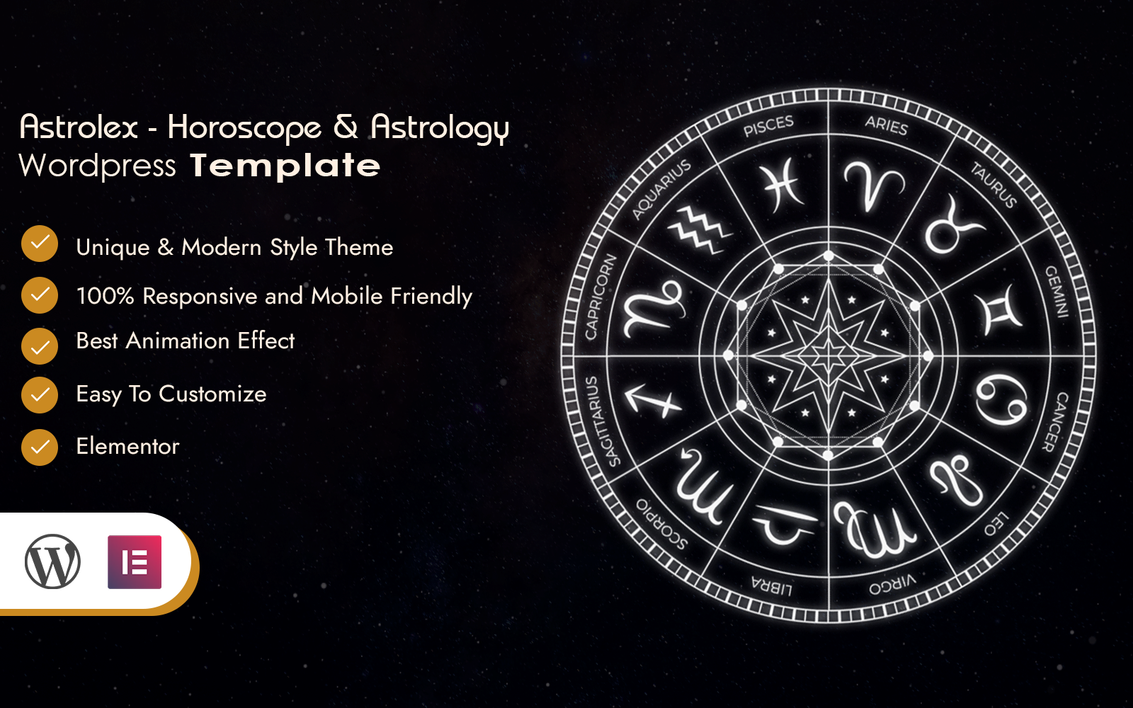 Astrolex - Horoscope & Astrology WordPress Theme