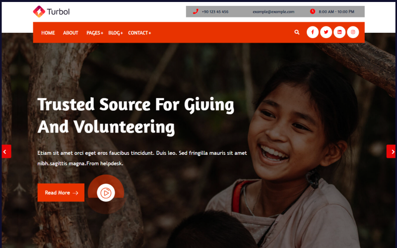 Turbol - NGO & Charity WordPress Theme
