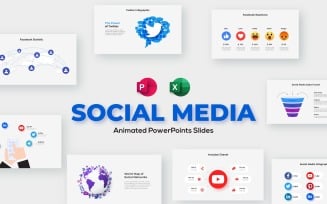 Animated Social Media PowerPoint Infographic