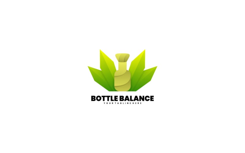 Bottle Balance Gradient Logo Logo Template