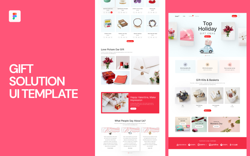 Gift Solution UI Template UI Element