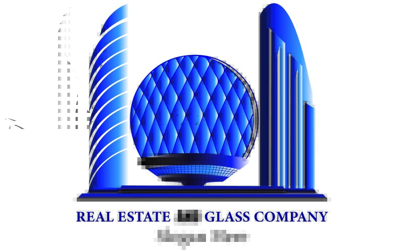 Real Estate And Glass Company Logo Template