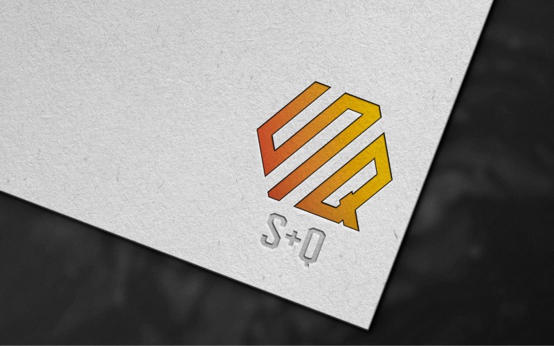 S+Q LETTER DIGITAL LOGO TEMPLATE Logo Template