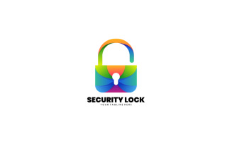 Security Lock Gradient Logo