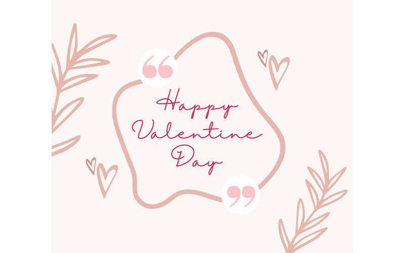 Valentine's Day Premium Banner and Social Media Post Illustration