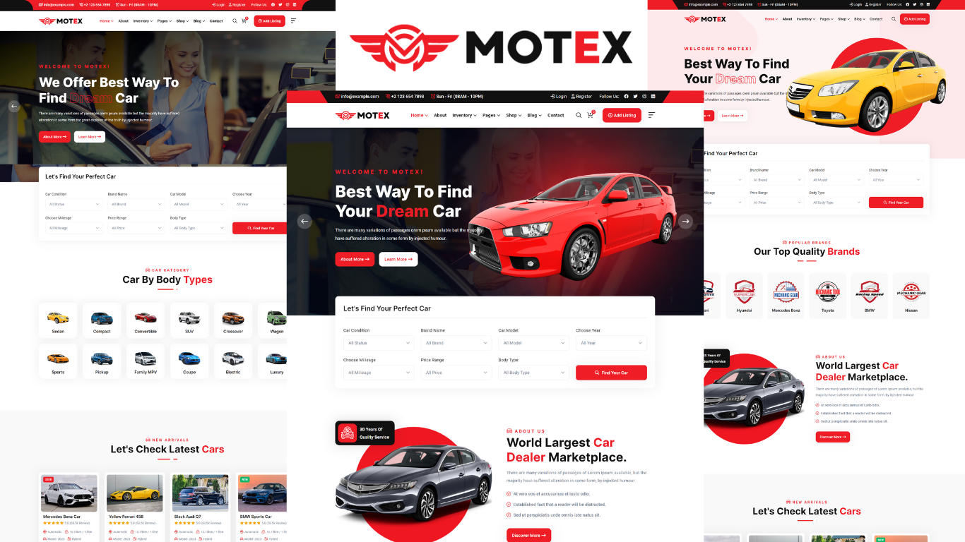 Motob - Car Dealer And Automotive HTML5 Template