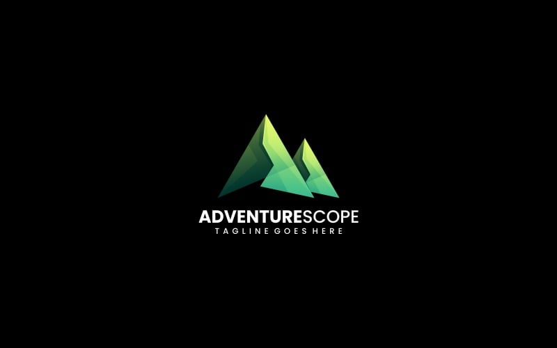 Adventure Scope Gradient Logo Style Logo Template