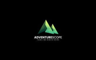 Adventure Scope Gradient Logo Style