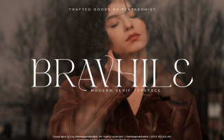 Bravhile | Modern Serif Font