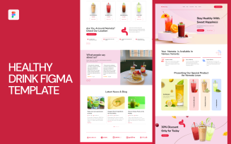 Healthy Drink Figma Template