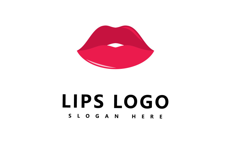 Lips logo beauty , sexy lips vector illustration V10 Logo Template